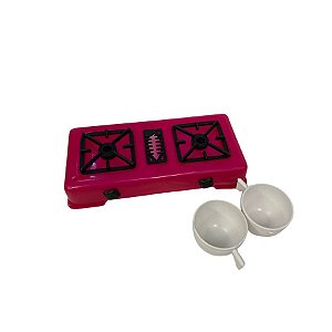 Brinquedo Fogão e Xícaras - Sortido -16,5x7cm - 3 unidades - Rizzo