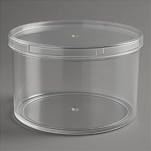 Caixa Acrilica Transparente Redonda - 20x10x20cm - 1 unidade - Rizzo - Rizzo