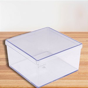 Caixa Acrilica Transparente Quadrada - 15x15x10cm - 1 unidade - Rizzo - Rizzo