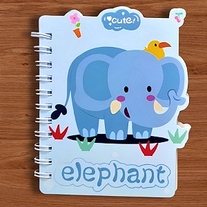 MIni Bloco Para Anotações Elefantinho - Azul - 60 Folhas -  8x11,5cm - 1 unidade - Rizzo