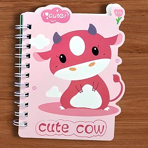 MIni Bloco Para Anotações Vaquinha - Rosa - 60 Folhas - 8x11,5cm - 1 unidade - Rizzo