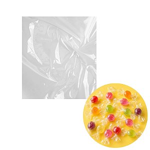 Papel Celofane de Torção Incolor - 8x8cm - 100g - Rizzo