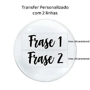 Transfer Personalizado Para Balão - 2 Linhas -  01 Unidade - Rizzo