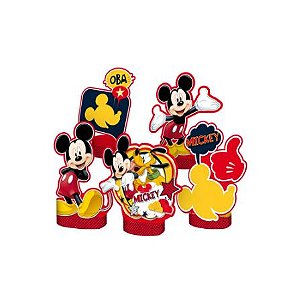 Decoração de Mesa Festa Mickey - 5 unidades - Regina - Rizzo Festas