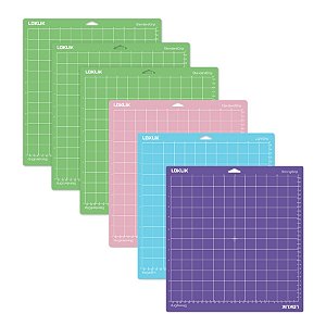 Kit 6 Bases de Corte - 1 Azul, 1 Rosa, 1 Lilás e 3 Verdes - 30,5x30,5cm - 6 unidades - Loklik - Rizzo