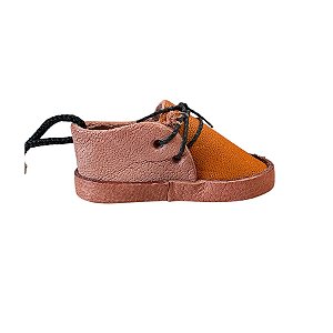 Chaveiro Lembrancinha Mini Tênis De couro - Laranja - 6,5cm - 1 unidade - Rizzo