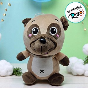 Cachorro De Pelúcia - Marrom - 28cm - 1 unidade - Rizzo