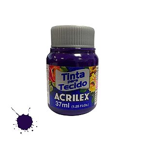 Tinta Para Tecido 37ml - Violeta - 1 unidade - Acrilex - Rizzo