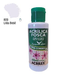 Tinta Acrílica Fosca 60ml - Lilas Bebê - 1 unidade - Acrilex - Rizzo