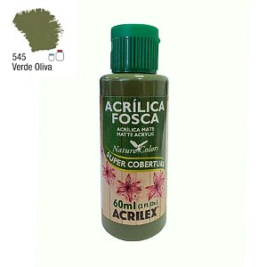 Tinta Acrílica Fosca 60ml - Verde Oliva - 1 unidade - Acrilex - Rizzo