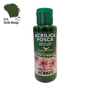 Tinta Acrílica Fosca 60ml - Verde Musgo - 1 unidade - Acrilex - Rizzo