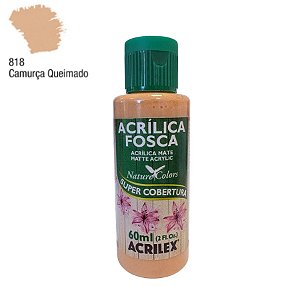 Tinta Acrílica Fosca 60ml - Camurça Queimado - 1 unidade - Acrilex - Rizzo