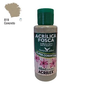 Tinta Acrílica Fosca 60ml - Concreto - 1 unidade - Acrilex - Rizzo