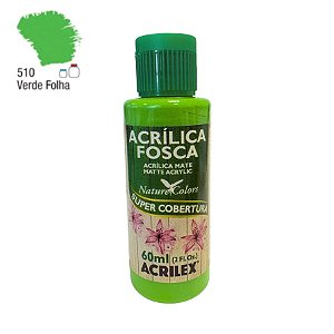 Tinta Acrílica Fosca 60ml - Verde Folha - 1 unidade - Acrilex - Rizzo