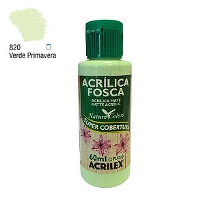 Tinta Acrílica Fosca 60ml - Verde Primavera - 1 unidade - Acrilex - Rizzo