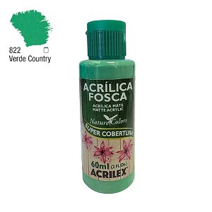 Tinta Acrílica Fosca 60ml - Verde Country - 1 unidade - Acrilex - Rizzo