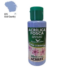 Tinta Acrílica Fosca 60ml - Azul Country - 1 unidade - Acrilex - Rizzo