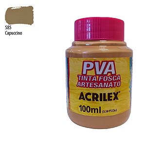 Tinta Fosca Artesanato PVA 100ml - Capuccino - 1 unidade - Acrilex - Rizzo