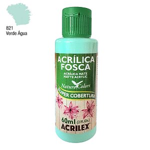 Tinta Acrílica Fosca 60ml - Verde Água - 1 unidade - Acrilex - Rizzo