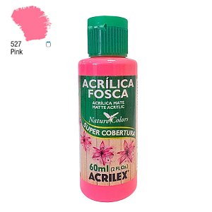 Tinta Acrílica Fosca 60ml - Pink - 1 unidade - Acrilex - Rizzo