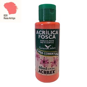 Tinta Acrílica Fosca 60ml - Rosa Antigo - 1 unidade - Acrilex - Rizzo