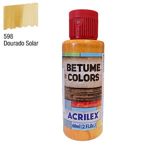 Betume Colors - Dourado Solar - 60ml - 1 unidade - Acrilex - Rizzo