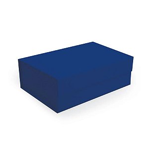 Caixa De Papel Rígido Azul Escuro Com Imã - 1 unidade - Cromus - Rizzo