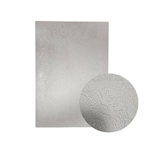 Placa de Textura Rosa Para Chocolate - Ref.1086 - 48cm - 1 unidade - Rizzo