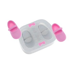 Molde de Silicone Sapatinhos de Boneca - Ref. 469 - 1 unidade - Flexarte - Rizzo