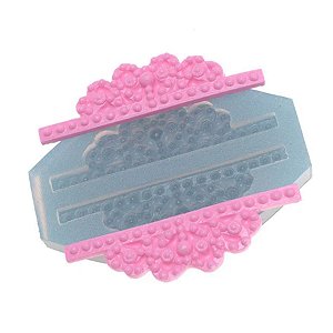 Molde de Silicone Dupla de Coroas- Ref. 339 - 1 unidade - Flexarte - Rizzo