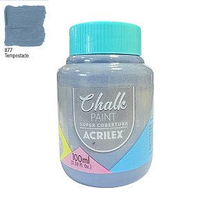 Tinta Chalk Paint 100ml - Tempestade - 1 unidade - Acrilex - Rizzo