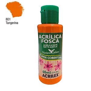 Tinta Acrílica Fosca 60ml - Tangerina - 1 unidade - Acrilex - Rizzo