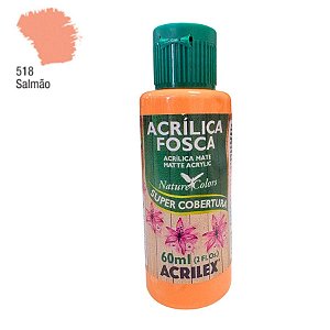 Tinta Acrílica Fosca 60ml - Salmão - 1 unidade - Acrilex - Rizzo