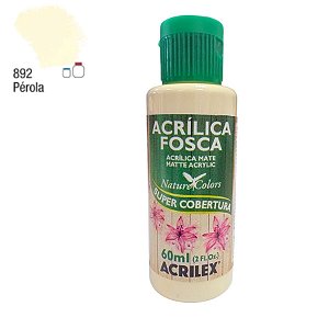Tinta Acrílica Fosca 60ml - Pérola - 1 unidade - Acrilex - Rizzo
