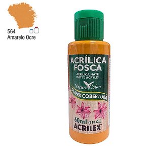 Tinta Acrílica Fosca 60ml - Amarelo Ocre - 1 unidade - Acrilex - Rizzo