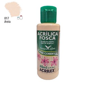 Tinta Acrílica Fosca 60ml - Areia - 1 unidade - Acrilex - Rizzo