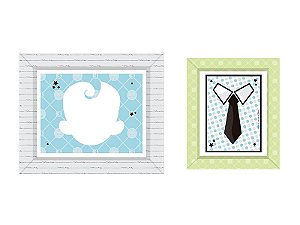 Quadrinhos Decorativos Festa o Poderoso Chefinho - 4 unidades - Regina - Rizzo Festas