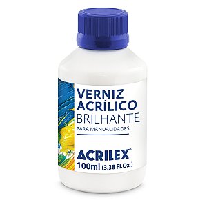 Verniz Acrílico Brilhante para Manualidades 100ml - 1 unidade - Acrilex - Rizzo