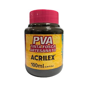 Tinta Fosca Artesanato PVA 100ml - Sépia - 1 unidade - Acrilex - Rizzo