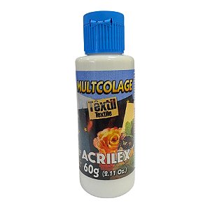 Cola Multcolage Têxtil - 60g - 1 unidade - Acrilex - Rizzo