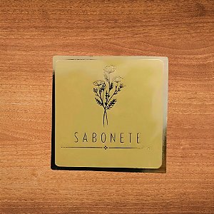 Adesivo Sabonete Nude - Ref.2356 - Hot Stamping - 4x4cm - 20 unidades - Stickr - Rizzo