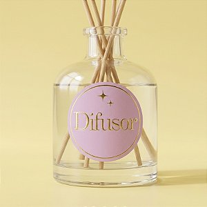 Adesivo Difusor Pink - Ref.2361 - Hot Stamping - 4x4cm - 20 unidades - Stickr - Rizzo