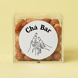 Adesivo "Chá Bar" - Ref.23214 - Hot Stamping - 4x4cm - 25 unidades - Stickr - Rizzo