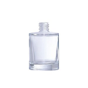 Frasco Para Perfumaria De Vidro Cilíndrico Picolo - Transparente - Rosca 18/415 - 60ml - 1 unidade - Rizzo