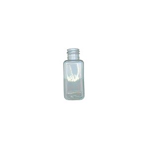 Frasco Para Perfumaria De Plástico PET Quadrado - Transparente - Rosca 20/410 - 40ml - 1 unidade - Rizzo