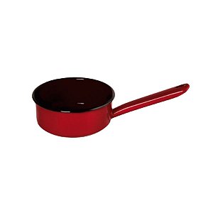 Panela Esmaltada Tradicional Para Derreter Velas - Modelo Papeiro - Vermelho - 16cm - 1100ml - 1 unidade - Rizzo