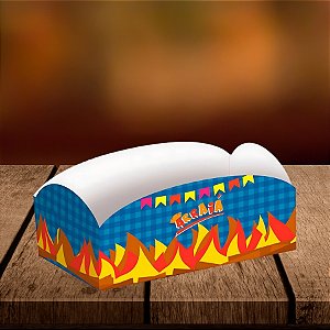 Mini Caixa Para Mini Hot Dog - Festa Junina - 11x5x5cm - 8 unidades - Regina - Rizzo