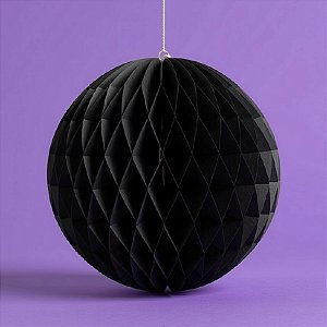 Enfeite Decorativo De Halloween - Globo Pop - Preto - 20cm - 1 unidade - Rizzo