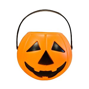 Enfeite Decorativo De Halloween - Balde Abóbora - 9x9,5cm - 1 unidade - Rizzo