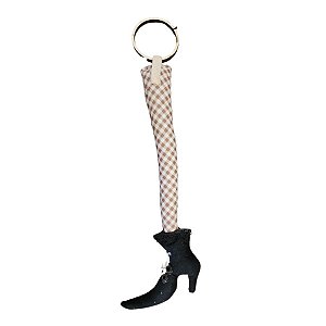 Enfeite Decorativo De Halloween - Perna De Bruxa - Marrom - 75cm - 1 unidade - Rizzo